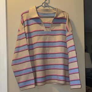 Striped Women’s Evaless Sweater- NWOT